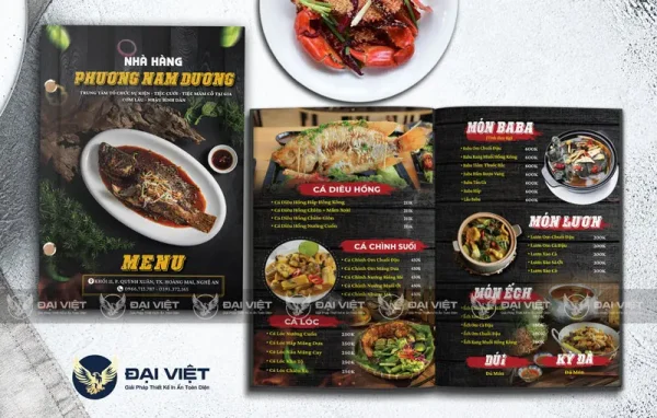 In Menu Nhà Hàng, Quán Ăn Chuyên Nghiệp, Chất Lượng TPHCM