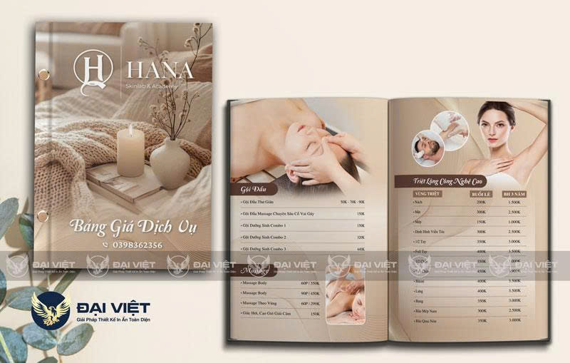 in menu spa