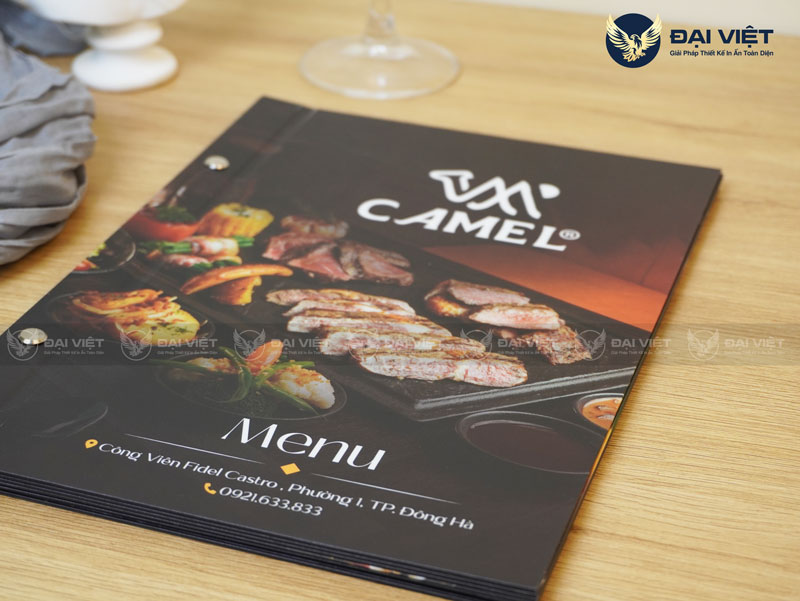 in menu nhựa