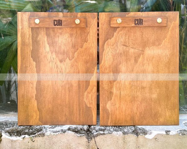 menu làm bằng gỗ
