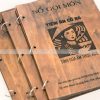 xưởng làm menu gỗ