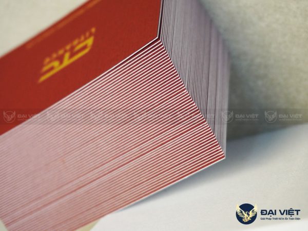 in card visit ép nhũ