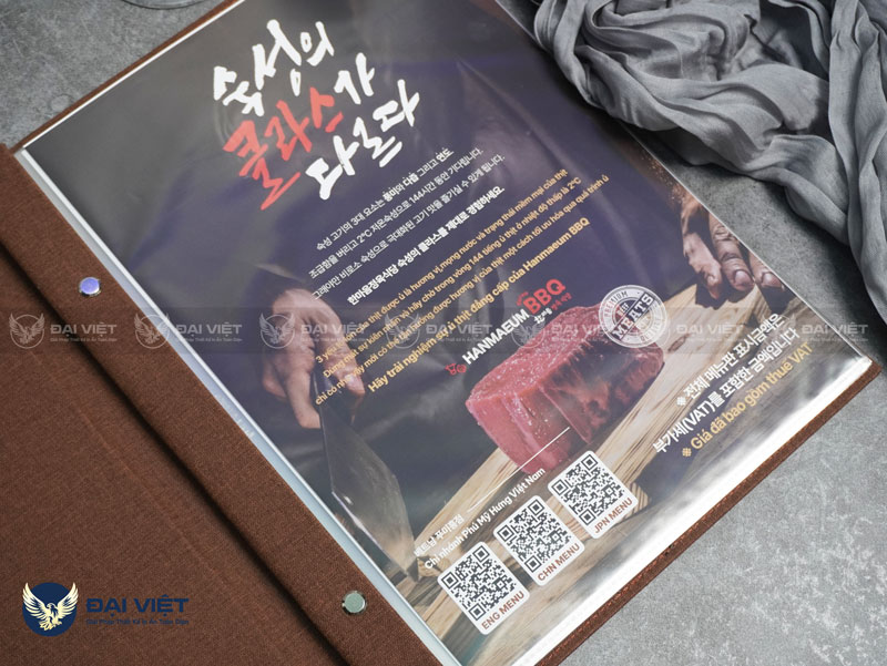 in menu da dập chìm