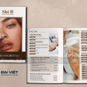 mẫu menu spa chăm sóc da