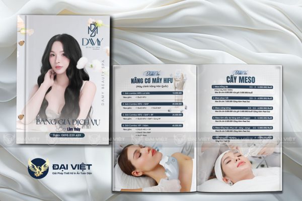 menu spa chăm sóc da