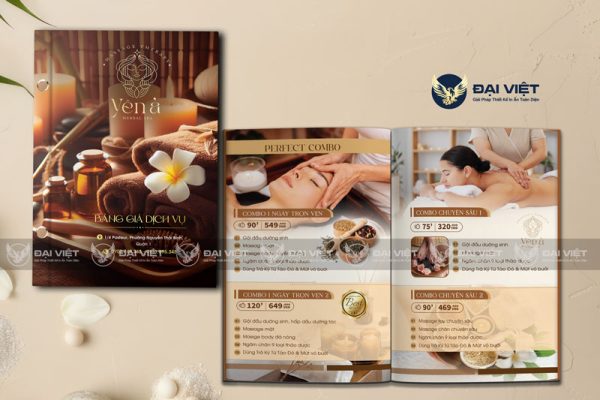 mẫu menu spa dưỡng sinh