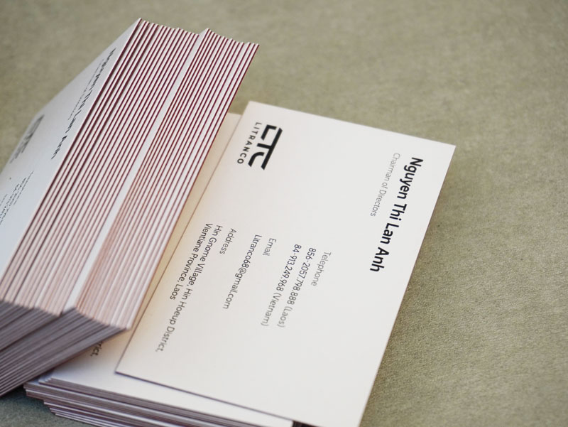 in name card giấy mỹ thuật