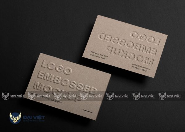 In Name Card Dập Nổi Cao Cấp - Hình ảnh 5