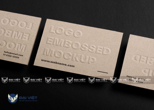 In Name Card Dập Nổi Cao Cấp - Hình ảnh 3