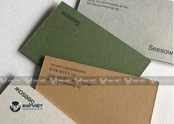 In Name Card Giấy Kraft Mẫu Đẹp, In Nhanh, Giá Tốt Tại HCM - Hình ảnh 2