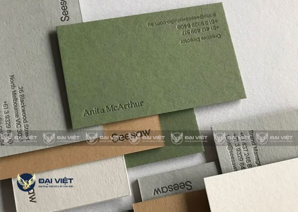In Name Card Giấy Kraft Mẫu Đẹp, In Nhanh, Giá Tốt Tại HCM - Hình ảnh 4