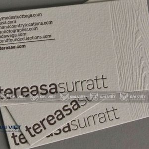in name card giấy kraft