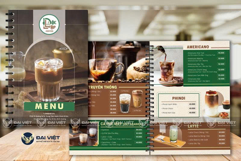 In Menu Đẹp, Chuyên Nghiệp Cao, In Nhanh Lấy Ngay TP HCM
