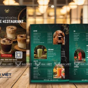 menu quán cafe đẹp